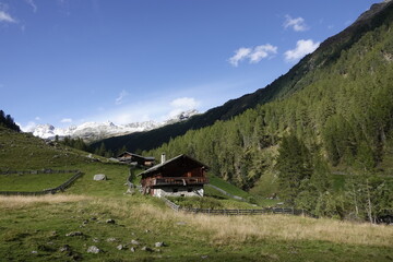 Herbst im Defereggental in Österreich	