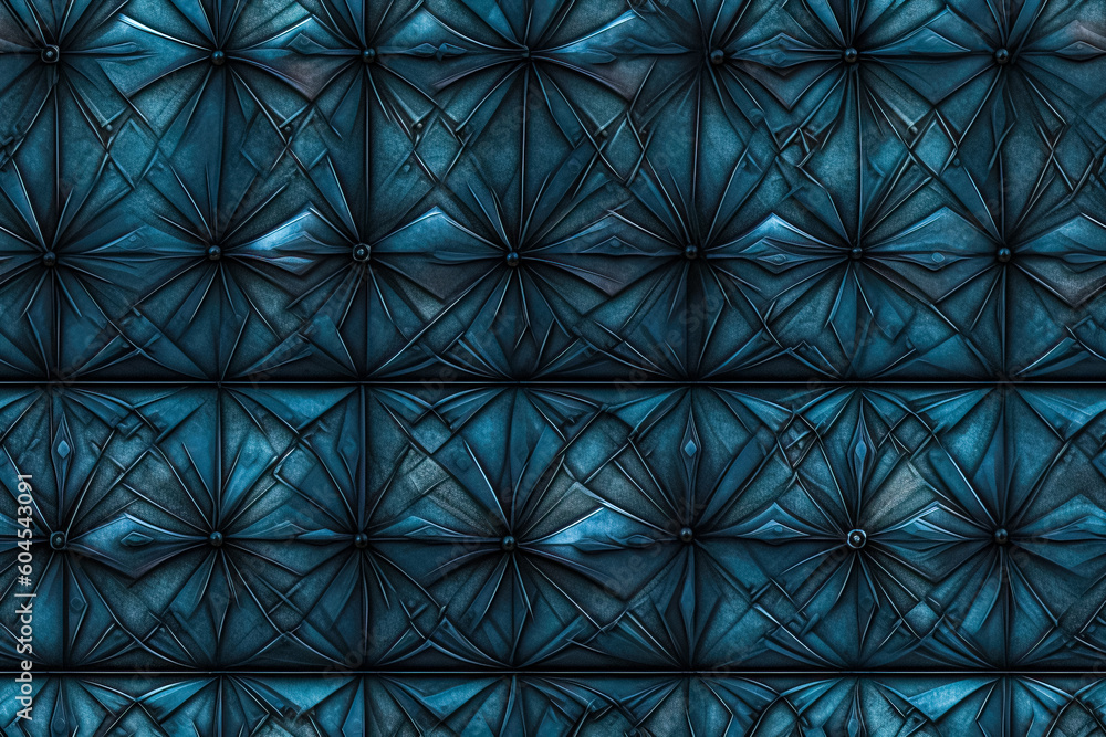 Poster tile. seamless background. abstract background with blue geometric pattern. generative ai