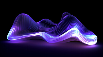 wavy abstract purple shape background