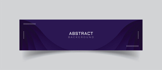 Linkedin banner with purple stylish background