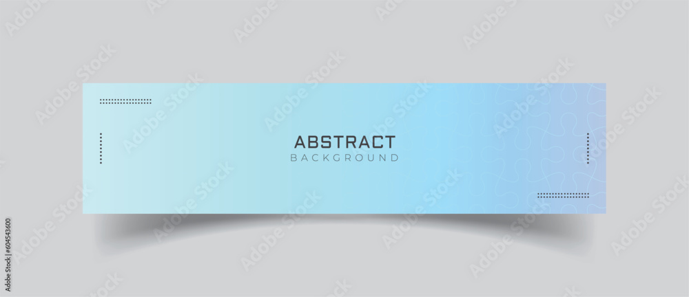 Poster linkedin banner with simple abstract background