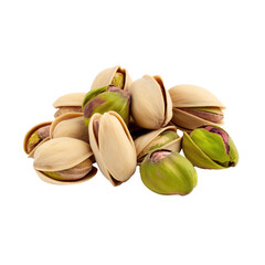 Obraz na płótnie Canvas pistachio nuts isolated on white