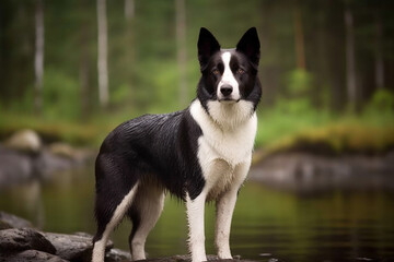 A photo of a border collie