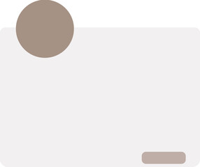 beige UI simple vector illustration
