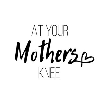 Quote I Love You Mom Fashionable calligraphy. Excellent gift card for Mother's Day. Vector illustration on white background. Thanks mom. Greeting print