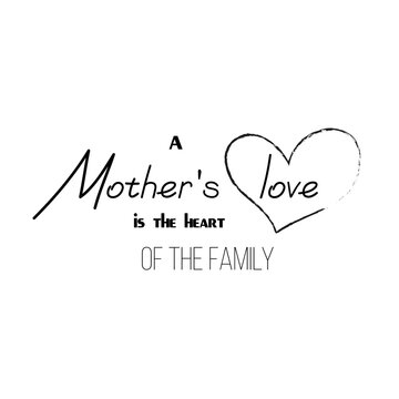 Quote I Love You Mom Fashionable calligraphy. Excellent gift card for Mother's Day. Vector illustration on white background. Thanks mom. Greeting print