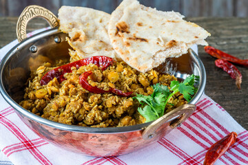 Bengal coconut dal curry with roti
