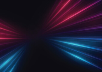 Modern abstract high-speed light motion effect on black background. vector illustration.