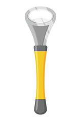 Bottle opener. Vector cartoon icon. Tool for open isolated on white background. Flat style sign
