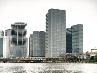 100 million pixel high-definition urban buildings and bridges