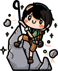 rock climbing png graphic clipart design