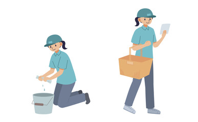 生活を支援するホームヘルパーの女性