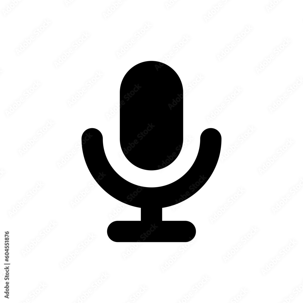 Aufkleber microphone mic icon. voice recorder icon , audio sound record symbol. web vector icon