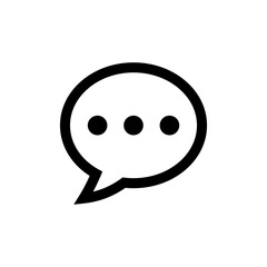 comment icon speech bubble symbol dots chat message in speech bubble icon. web vector icons