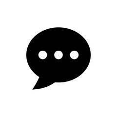 Fototapeta premium comment icon speech bubble symbol dots chat message in speech bubble icon. web vector icons