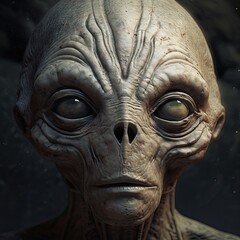 Obraz premium Artistic and technological concept of alien wallpaper. Generative AI