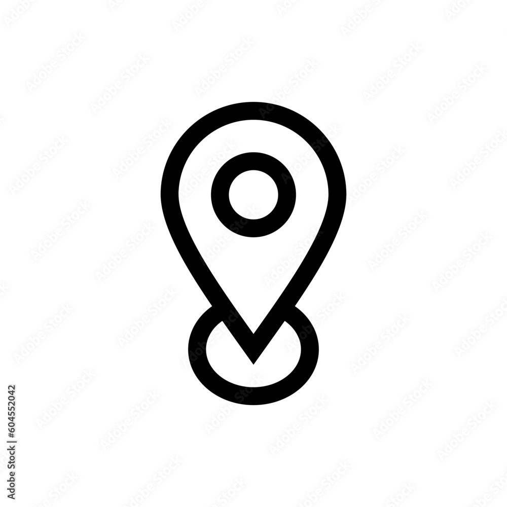 Poster location icon pin sign, map pointer place marker icons. web vector icon