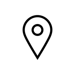 location icon pin sign, map pointer place marker icons. web vector icon