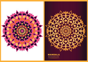 Round shapes floral decorative luxury mandala design