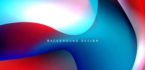 Beautiful liquid shapes with fluid colors abstract background