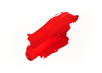 abstract paint splashes isolated. red paint stroke element