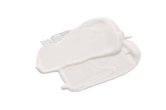 White beauty cream swatch isolated