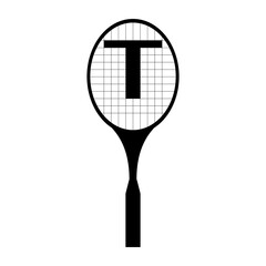 badminton rackets icon design template vector