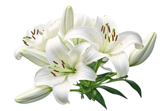 Fototapeta white lily flower