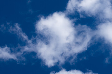 Abstract white cloud in blue sky