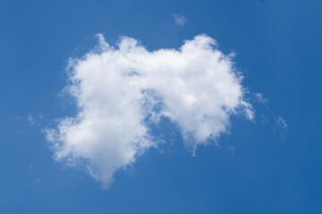 blue sky with clouds isolated