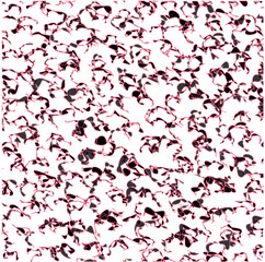 Imitation of an acid-corroded surface