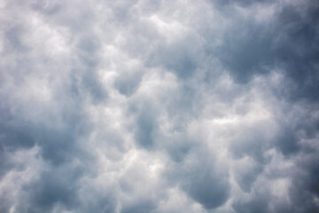 sky covered with heavy rainy clouds. bad weather forecast