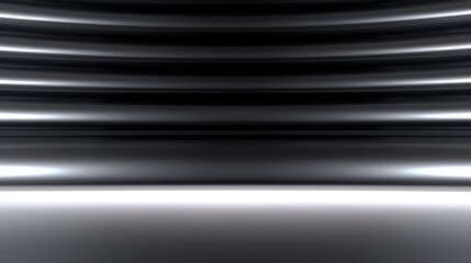 Metallic haven, a sanctuary of sleek surfaces and contemporary design