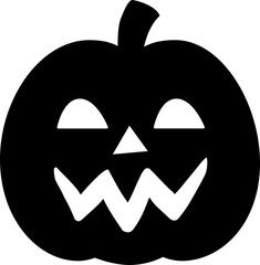 Jack o lantern silhouette icon