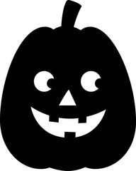 Jack o lantern silhouette icon