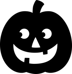 Jack o lantern silhouette icon