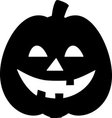 Jack o lantern silhouette icon