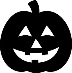 Jack o lantern silhouette icon