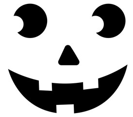 Jack o lantern silhouette icon