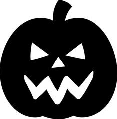 Jack o lantern silhouette icon