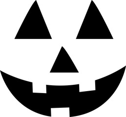 Jack o lantern silhouette icon