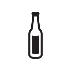 Beer bottle vector icon. Beer flat sign design. Beer bottle symbol pictogram. UX UI icon