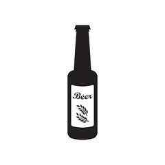 Beer bottle vector icon. Beer flat sign design. Beer bottle symbol pictogram. UX UI icon