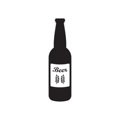 Beer bottle vector icon. Beer flat sign design. Beer bottle symbol pictogram. UX UI icon