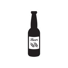Beer bottle vector icon. Beer flat sign design. Beer bottle symbol pictogram. UX UI icon