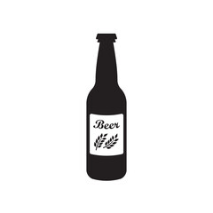 Beer bottle vector icon. Beer flat sign design. Beer bottle symbol pictogram. UX UI icon