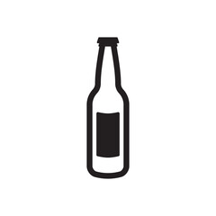 Beer bottle vector icon. Beer flat sign design. Beer bottle symbol pictogram. UX UI icon