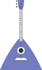 Balalaika. National Russian folk stringed musical instrument.