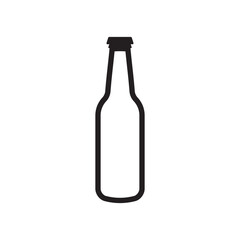 Beer bottle vector icon. Beer flat sign design. Beer bottle symbol pictogram. UX UI icon