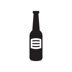 Beer bottle vector icon. Beer flat sign design. Beer bottle symbol pictogram. UX UI icon